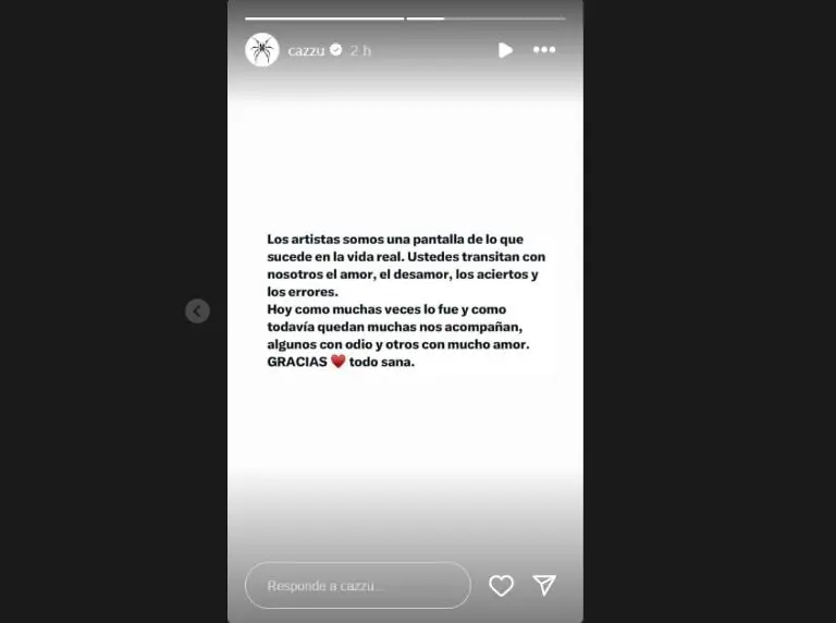 Cazzu rompe el silencio (Instagram)