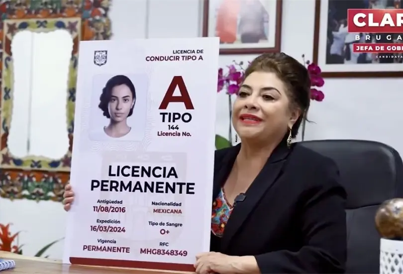&iexcl;Adi&oacute;s a las renovaciones! Clara Brugada propone la licencia de conducir permanente en CDMX