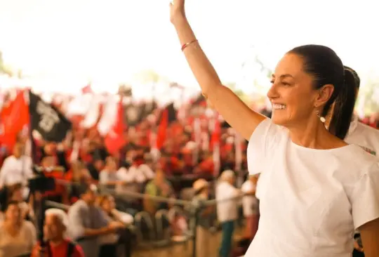 La candidata a la presidencia de la Republica mexicana, Claudia Sheinbaum visita Saltillo, Coahuila.