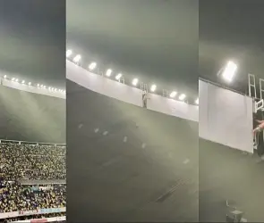 ¿Cómo llego ahí? Aficionado arriesga su vida en plena celebración del América | VIDEO