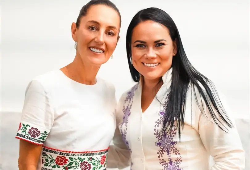 Claudia Sheinbaum comparte foto con Alejandra del Moral