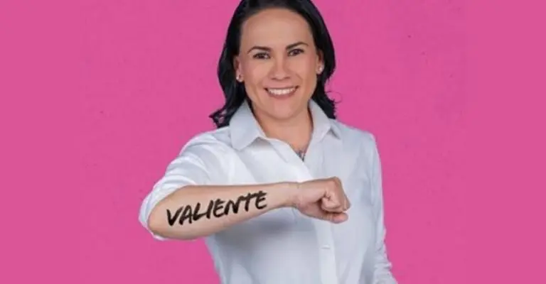 Alejandra del Moral, excandidata a la gubernatura del Estado de México, renuncia al PRI. Foto X: @PedroMrquez_