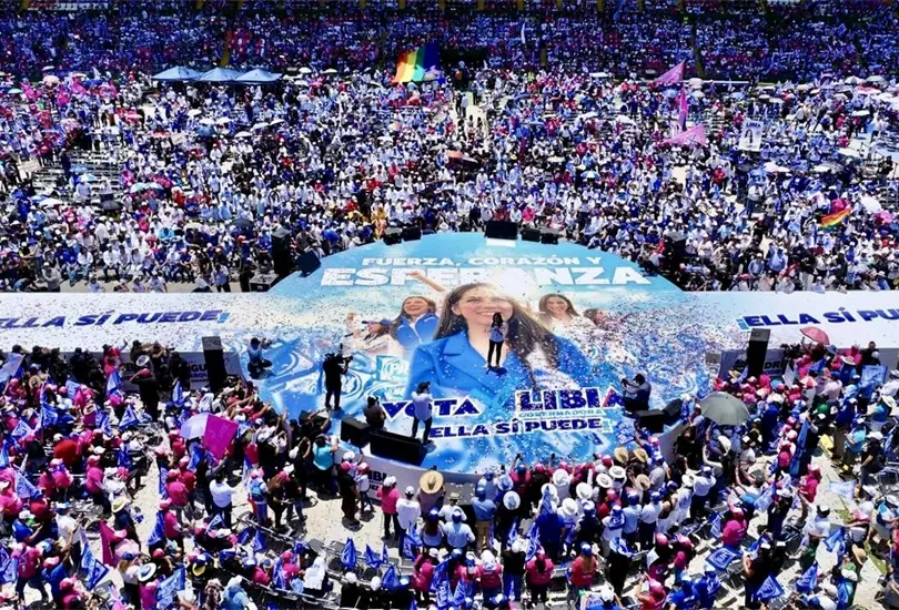 Libia Garc&iacute;a sigue al frente en la carrera por la Gubernatura de Guanajuato tras su cierre de campa&ntilde;a