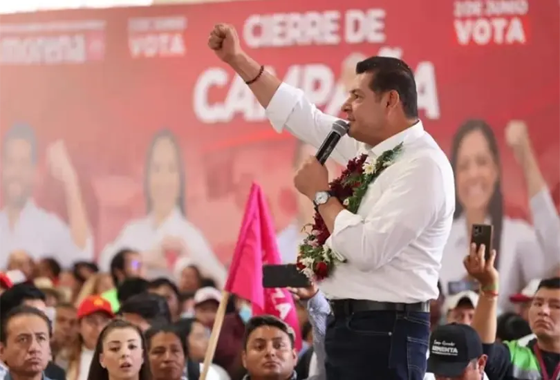 Cierre de campa&ntilde;a de Alejandro Armenta en Atlixco, Puebla 