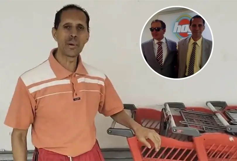 Miguel Luis trabaja en un supermercado