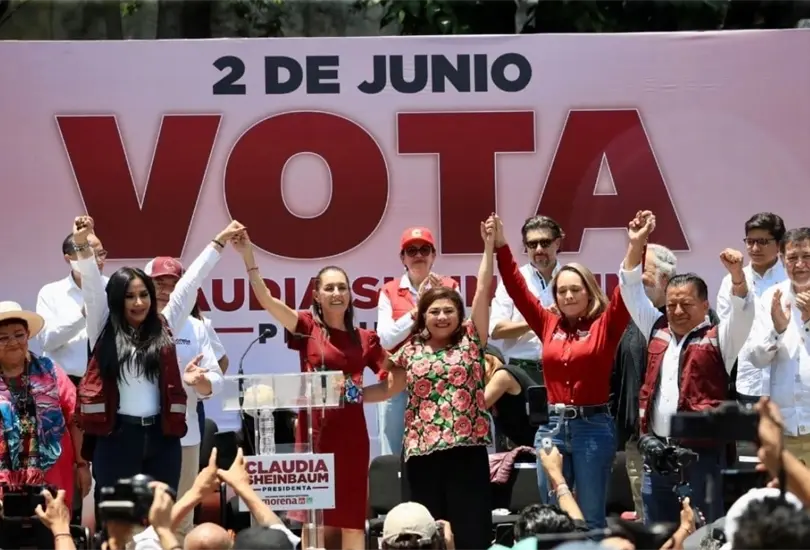 Claudia Sheinbaum, aspirante presidencial de la coalici&oacute;n Sigamos Haciendo Historia 