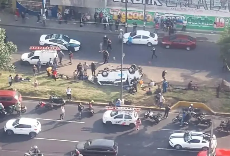 Accidente en la alcald&iacute;a Zaragoza en la Ciudad de M&eacute;xico 