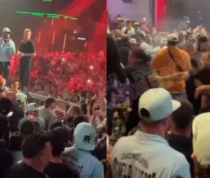 Filtran VIDEO de la pelea campal que se armó en la fiesta del Canelo Álvarez: "han de ser muy bravos"