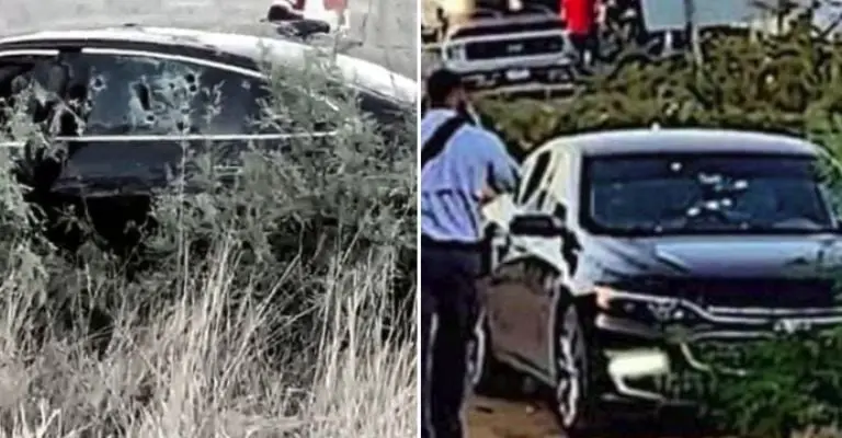 Así quedó el auto del vocalista de H Norteña. Foto: especial.
