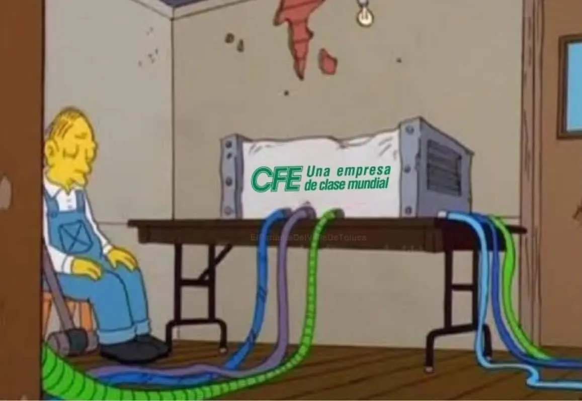 Ingenieros de la CFE durante el apagón Ingenieros de la CFE durante el apagón