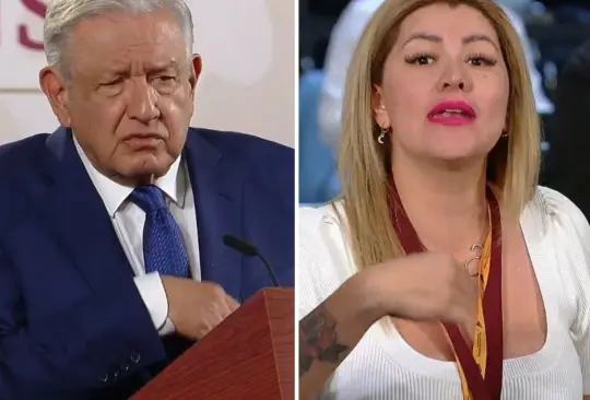 La reportera interrumpió la mañanera de AMLO.