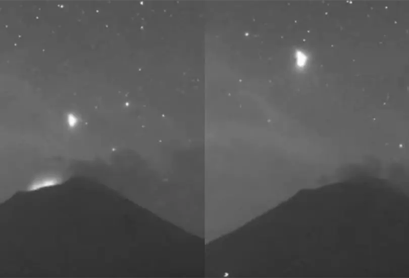 Misteriosa luz cerca del Popocat&eacute;petl: &iquest;Ovnis de nuevo en escena?