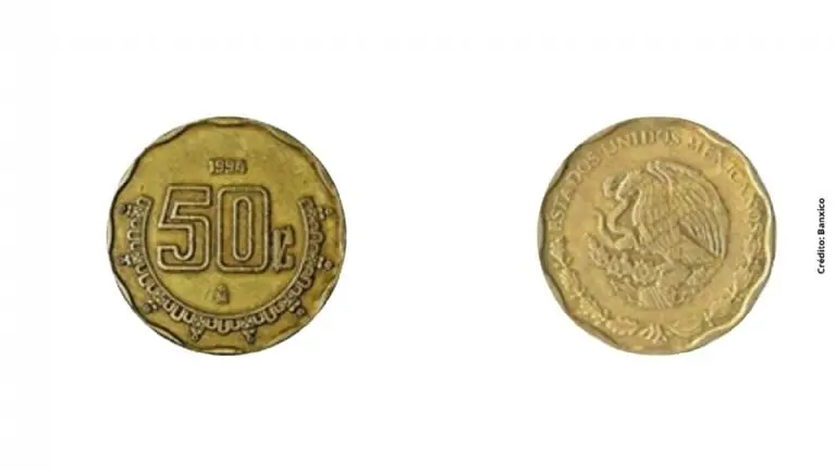  La moneda de 50 centavos mexicanos ha sido parte de la circulaci&oacute;n monetaria desde hace d&eacute;cadas.