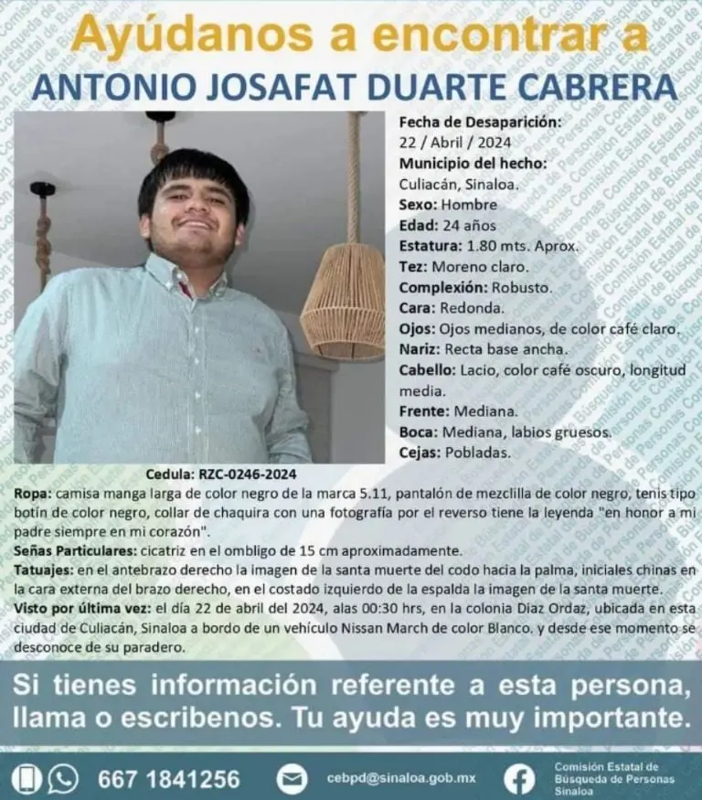 El influencer fue reportado como desaparecido el pasado 22 de abril Créditos: Especial