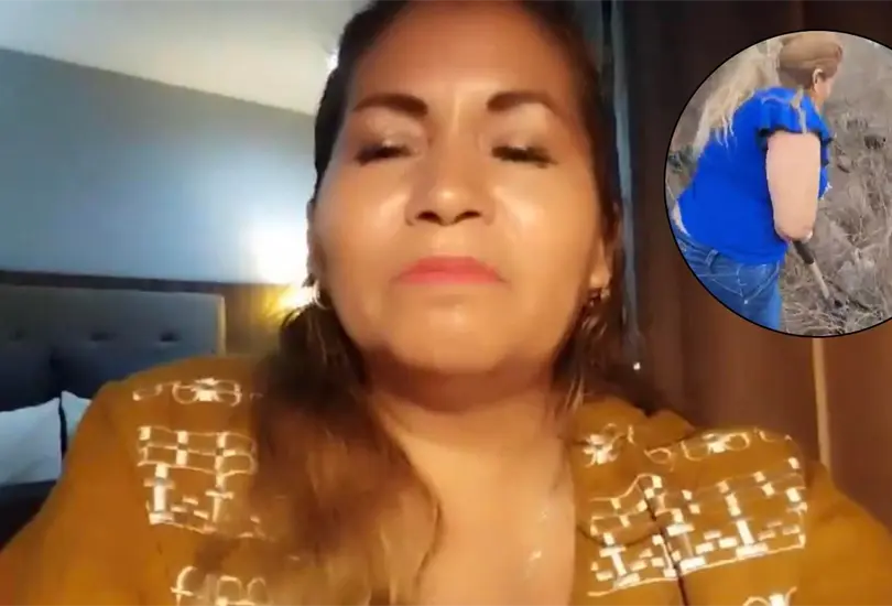 La mujer compartió un video donde se ve el momento exacto donde encuentran restos humanos La mujer compartió un video donde se ve el momento exacto donde encuentran restos humanos