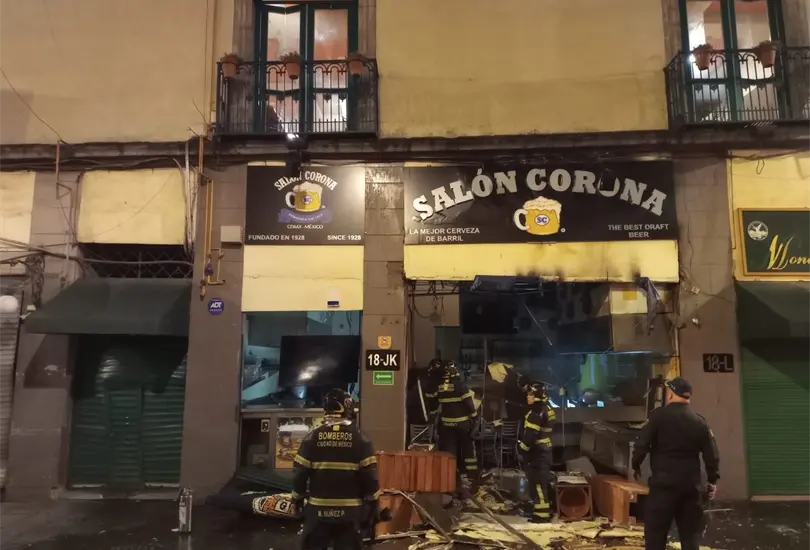 Explota sucursal del Sal&oacute;n Corona en el Centro Hist&oacute;rico CDMX