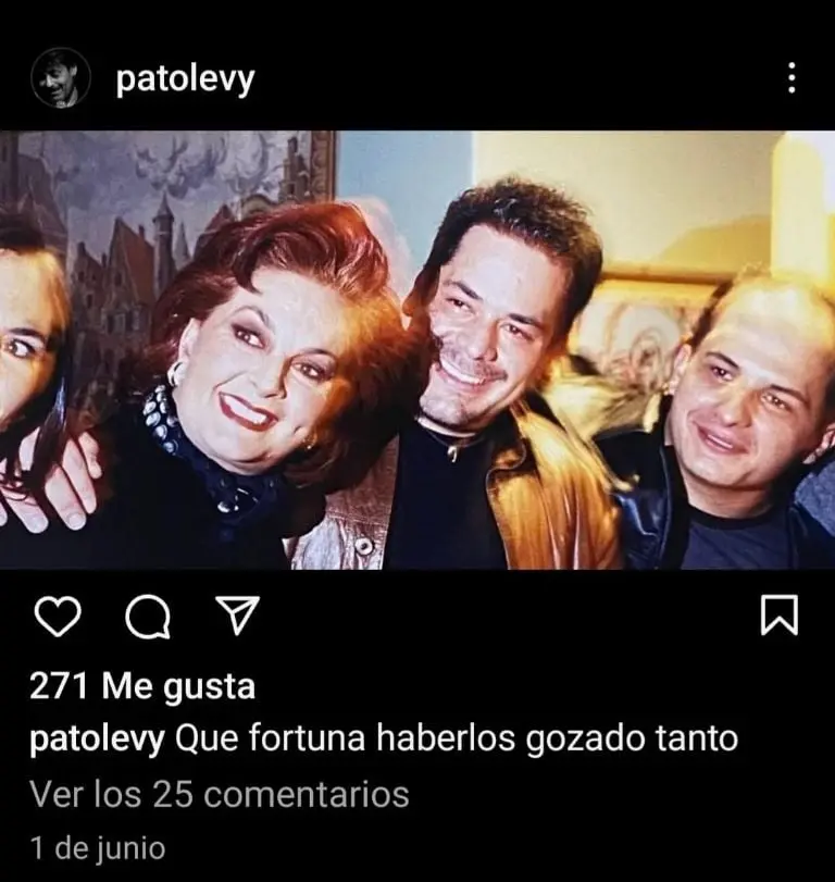 Última publicación de Pato Levy (Instagram)