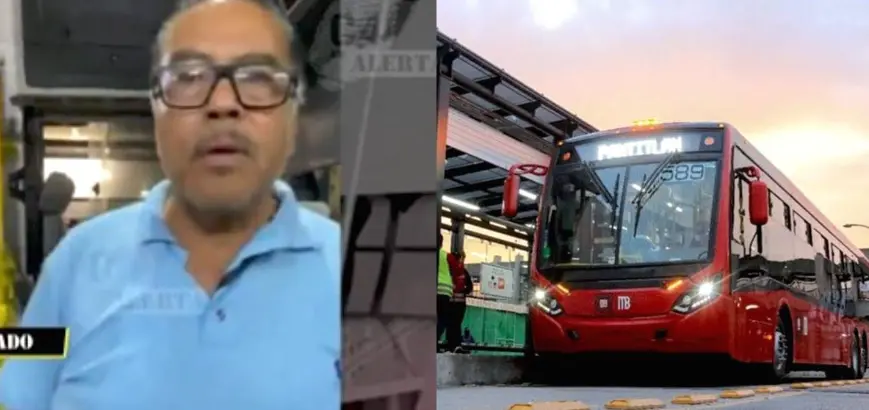 Chofer de Metrobús no respeta semáforo y agrede a usuario que le reclama Chofer de Metrobús no respeta semáforo y agrede a usuario que le reclama