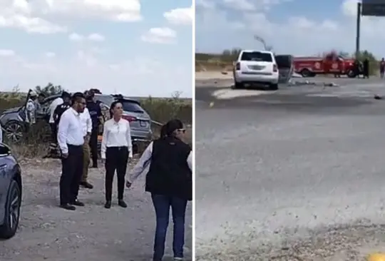 Muere una persona tras accidente de transito de caravana donde viajaba Sheinbaum. 