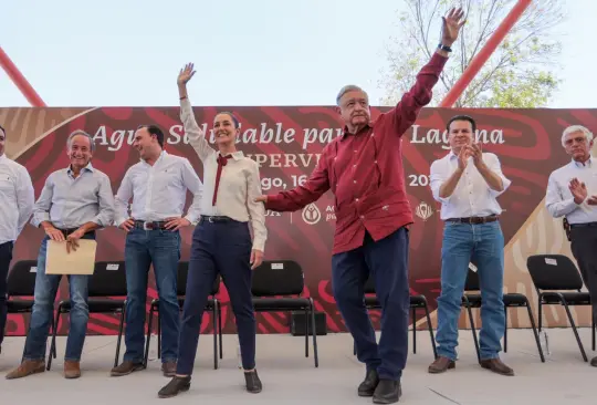 Proyecto de agua saludable en La Laguna: AMLO y Claudia Sheinbaum lo supervisan