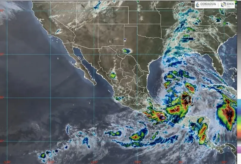 Alerta por Cicl&oacute;n Tropical, amenaza el sureste del pa&iacute;s con lluvias torrenciales y vientos fuertes