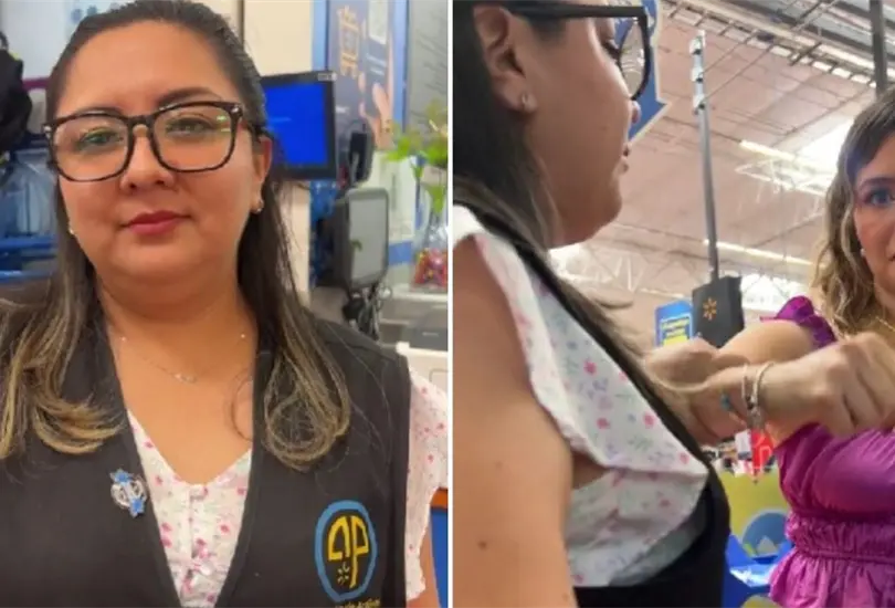 Empleada de Walmart agrede a clienta