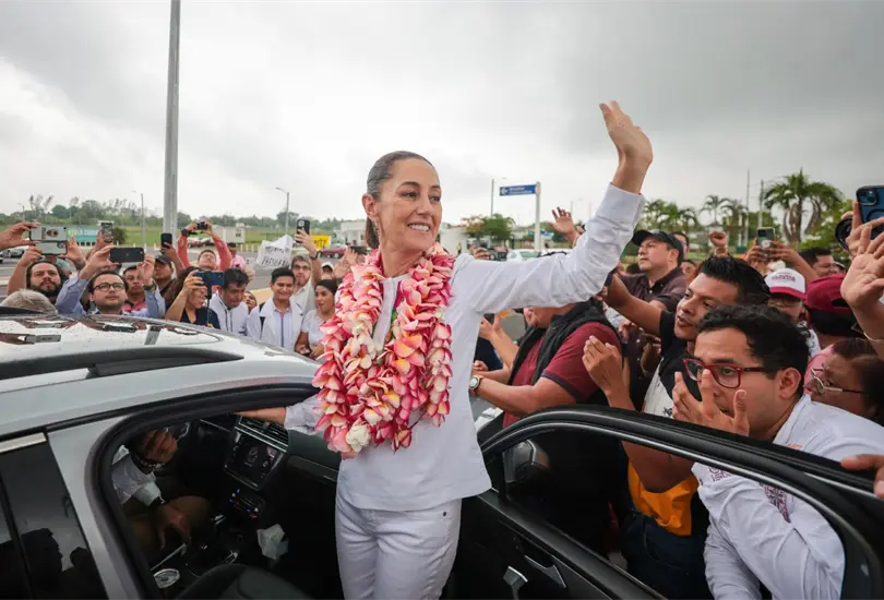 Sheinbaum llega a Minatitlán, Veracruz. Sheinbaum llega a Minatitlán, Veracruz.