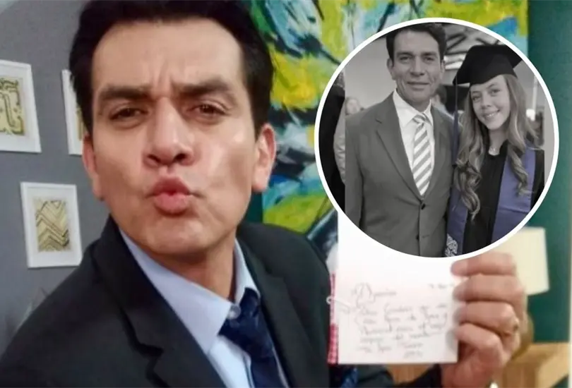 Jorge Salinas y su hija Valentina Noli Jorge Salinas y su hija Valentina Noli