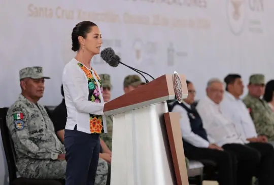 Claudia Sheinbaum inaugura instalaciones de la Guardia Nacional en Oaxaca