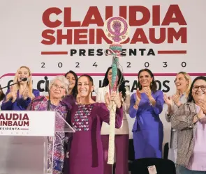 Sheinbaum promete un futuro inclusivo: "La fransformación es feminista"