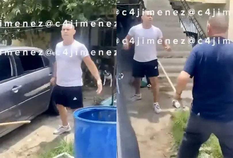Sujeto agrede a su vecino con un machete y le corta la mano | VIDEO