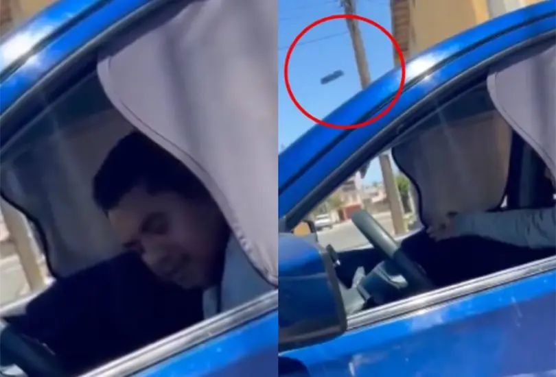 El taxista de aplicación arrojó por la ventana el celular de la pasajera en Tijuana, Baja California El taxista de aplicación arrojó por la ventana el celular de la pasajera en Tijuana, Baja California
