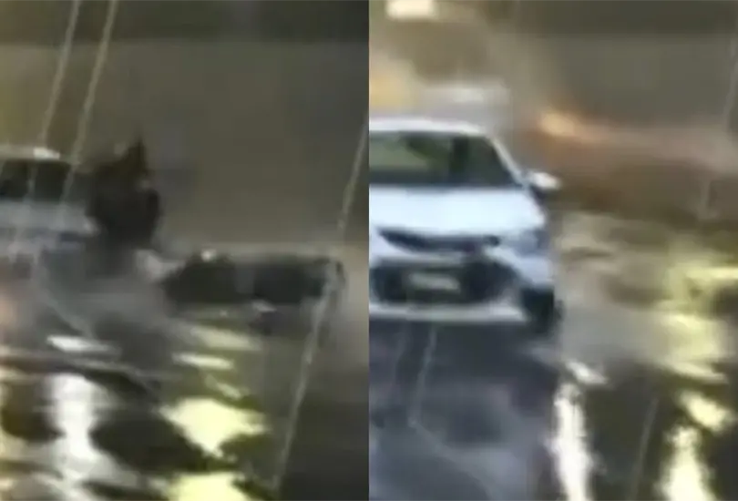 Atropella a motociclistas en plena transmisión de ForoTV y se da a la fuga | VIDEO Atropella a motociclistas en plena transmisión de ForoTV y se da a la fuga | VIDEO