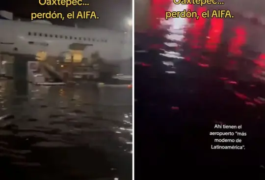 ¿Es verdad que el AIFA se inundó? 