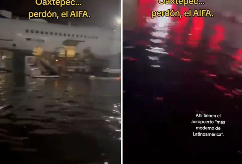 &iquest;Es verdad que el AIFA se inund&oacute;? 