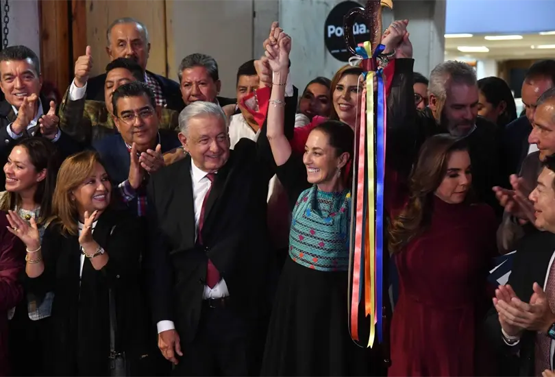 AMLO felicita a Sheinbaum por triunfar en las elecciones: la candidata m&aacute;s votda en la historia