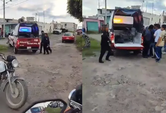 Chofer de autobús arroja a persona de la unidad  y desata riña entre policías y transportistas 