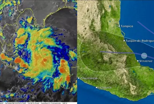 Tormenta Tropical Chris se aproxima a Veracruz con fuerza y peligrosidad