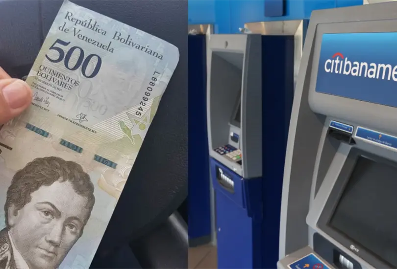 Recibe billetes venezolanos al retirar dinero en cajero de Citibanamex Recibe billetes venezolanos al retirar dinero en cajero de Citibanamex