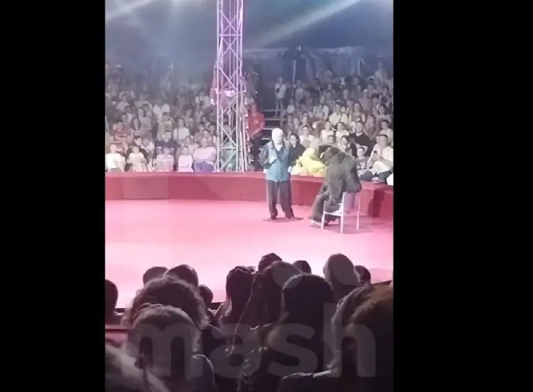 Oso ataca a domador de circo (Redes sociales)