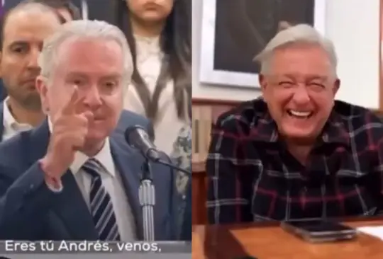 AMLO se burla de Santiago Creel