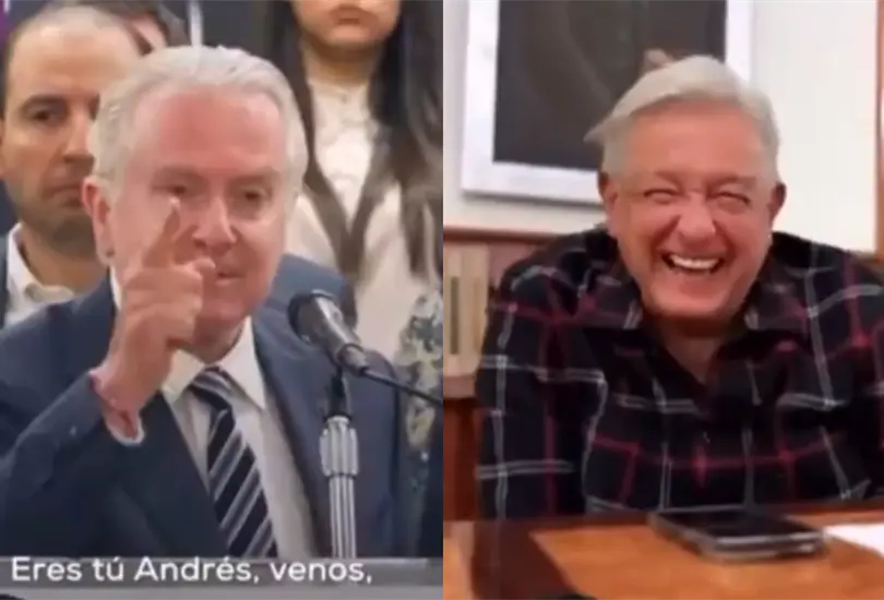 AMLO se burla de Santiago Creel AMLO se burla de Santiago Creel