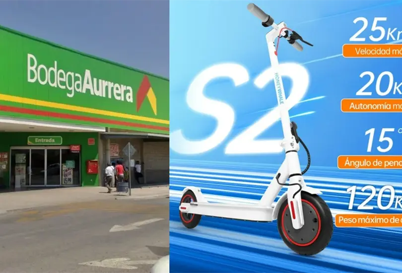 Bodega Aurrera remata nuevo modelo de scooter el&eacute;ctrico Honey Whale S2 V2