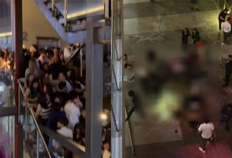 Tragedia en el bar Rich; filtran video del momento en que colaps&oacute; el barandal 