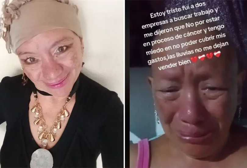 Mujer llora por no encontrar trabajo Mujer llora por no encontrar trabajo