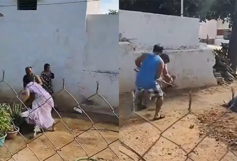 Hombre ataca a su hermana con un hacha por disputa de terrenos Hombre ataca a su hermana con un hacha por disputa de terrenos