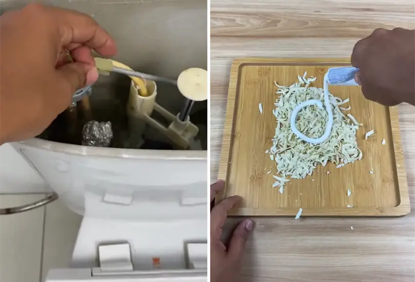 Se hace viral video de un joven creando una bola para mantener tu ba&ntilde;o limpio