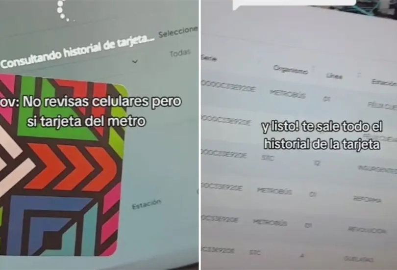 Historial de la tarjeta del Metro Historial de la tarjeta del Metro