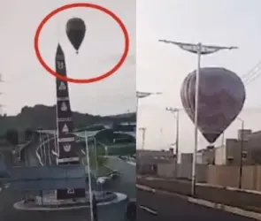 &iexcl;Tensi&oacute;n en el aire! Globo aerost&aacute;tico se desploma en Tec&aacute;mac, &iexcl;cerca del AIFA!