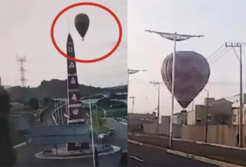 Así fue el momento en que el globo aerostático se desplomó en Tecámac Así fue el momento en que el globo aerostático se desplomó en Tecámac
